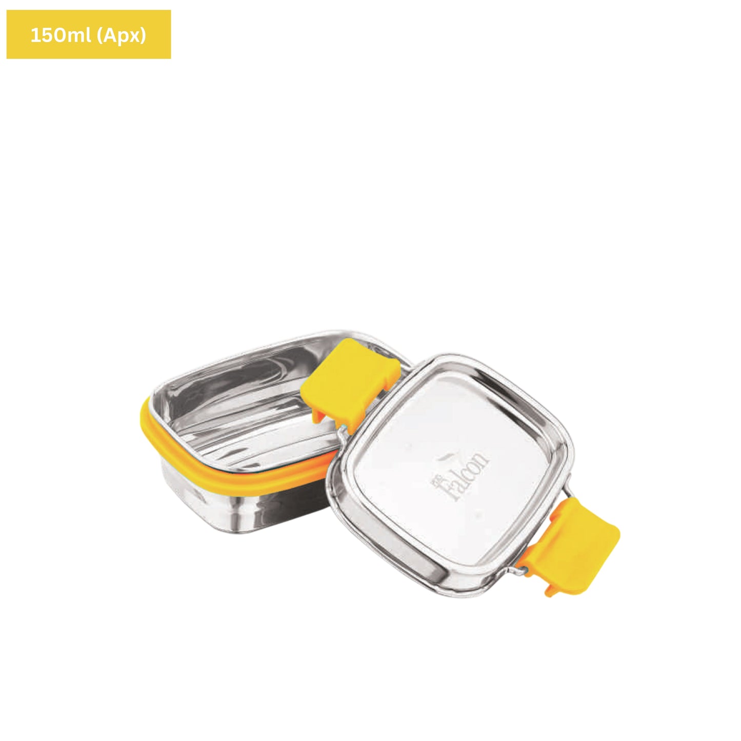 PddFalcon Stainless Steel Recta Joy Micro Container 100% Leakproof - 180ml Apx.