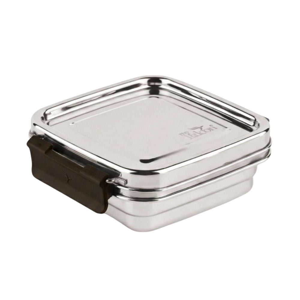 PDDFALCON Stainless Steel Cube Container ,100%Leakproof Container 300ml