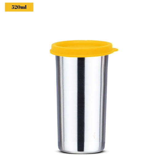 PddFalcon Steel Classic Tumbler / Glass 100% Leakproof 1pcs Yellow FP04048 - 520ml