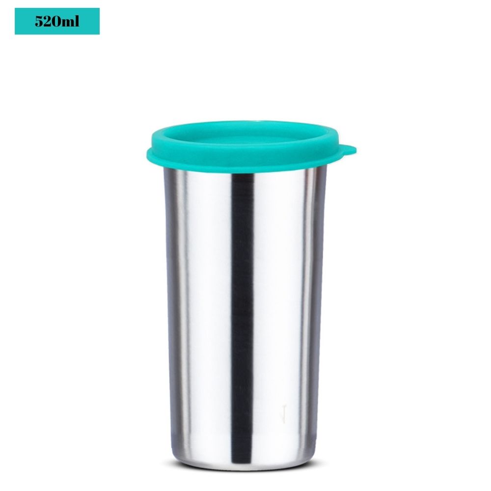 PddFalcon Steel Classic Tumbler / Glass 100% Leakproof 1pcs Sea Green FP04047 - 520ml