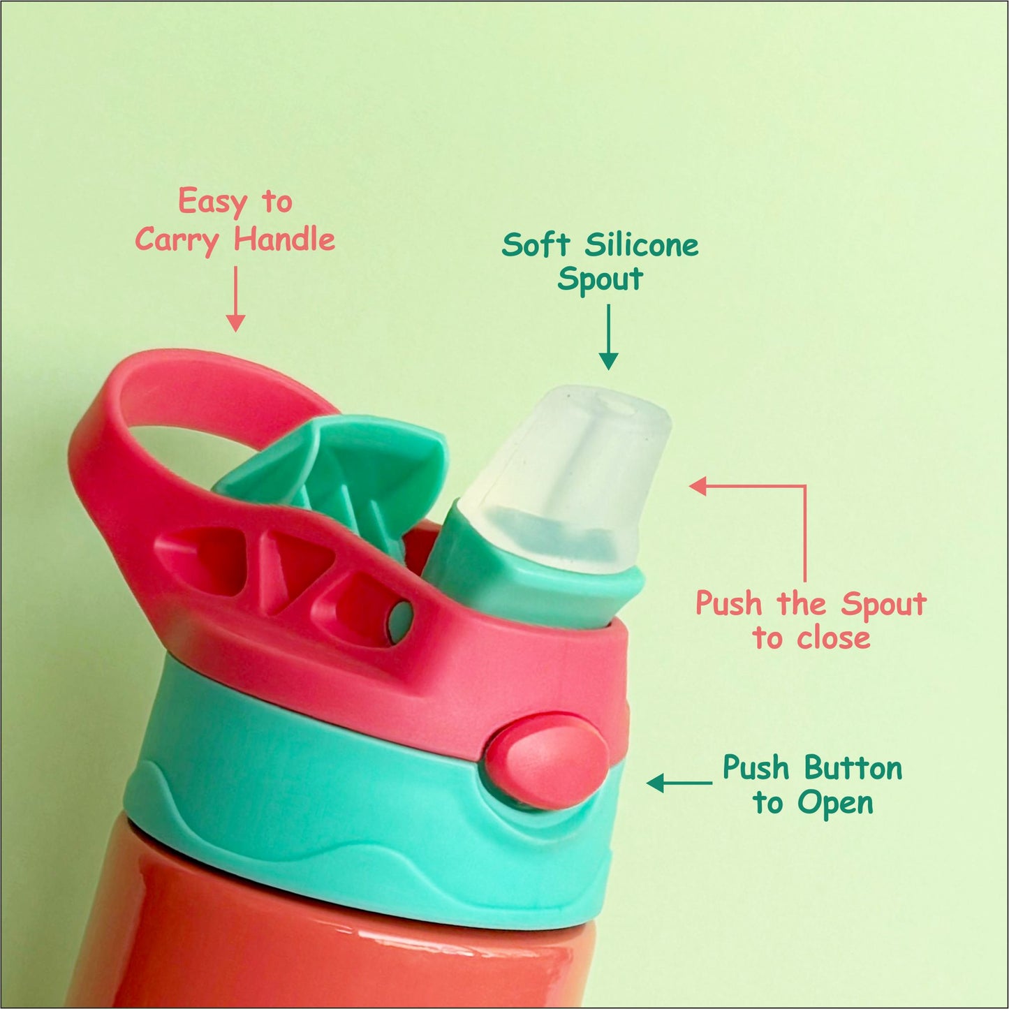 Sippy Insulated Water Bottle Aligator 350ml