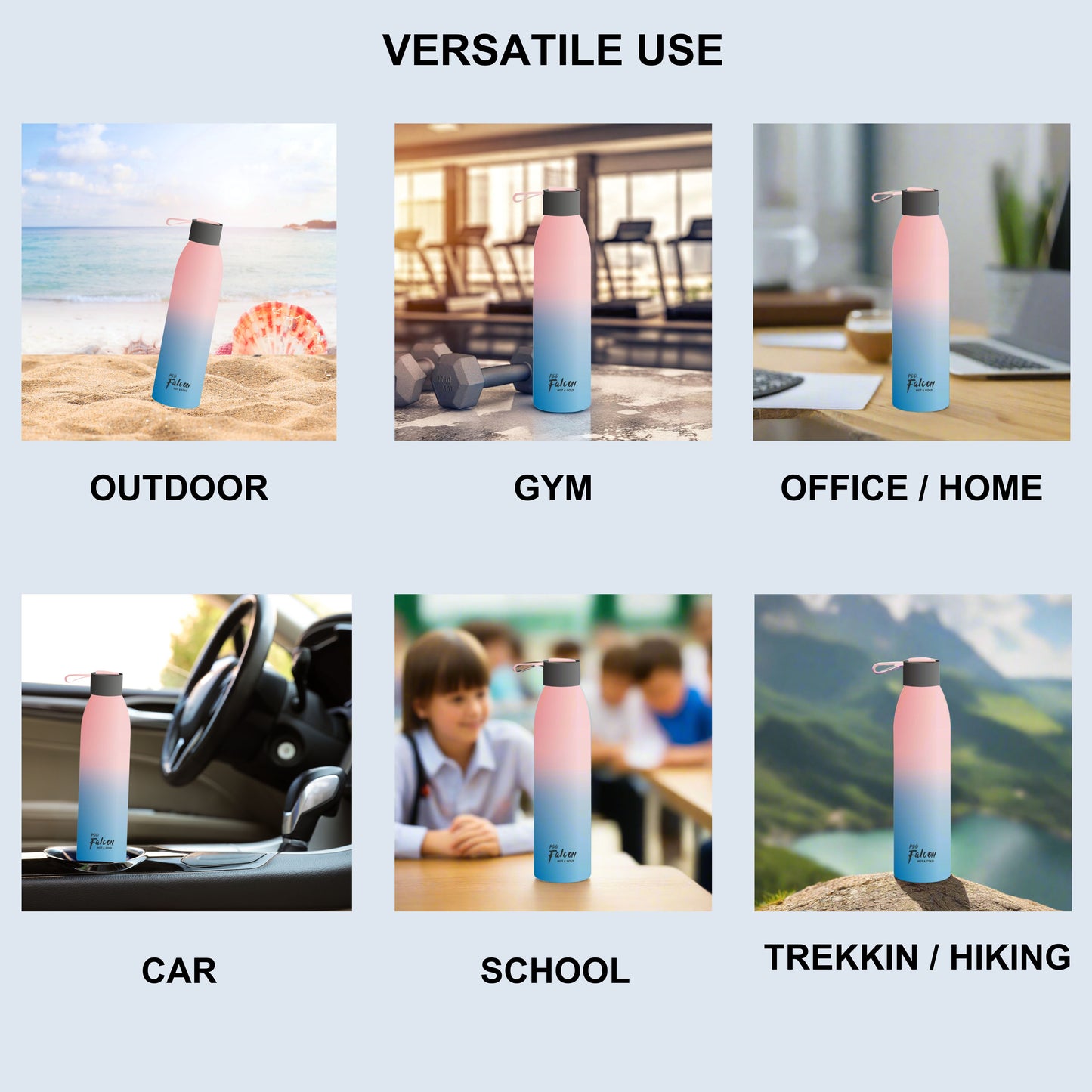 Stylo Insulated Water Bottle Blush 750ml