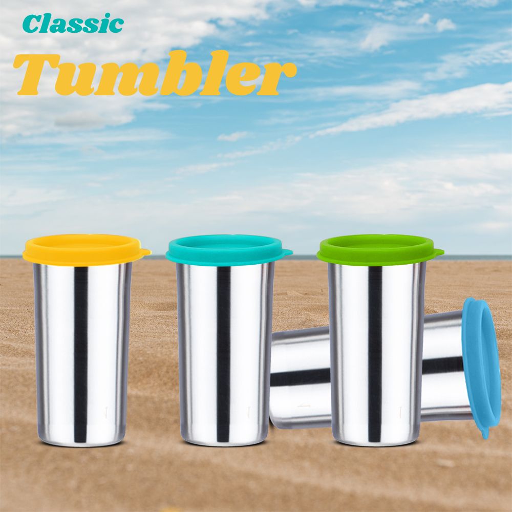 PddFalcon Steel Classic Tumbler / Glass 100% leakproof 1pcs Turkish Blue FP04046 - 520ml