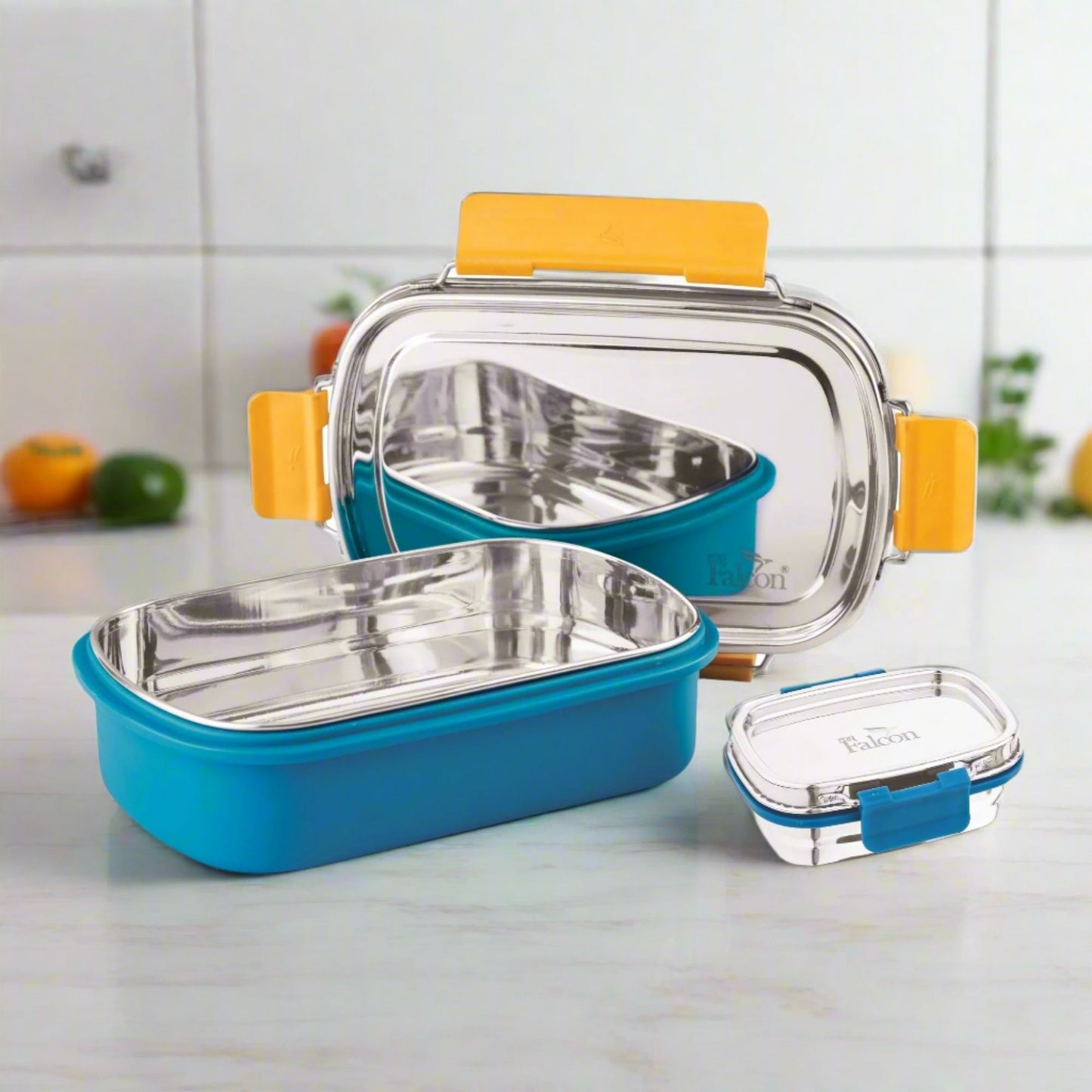 PddFalcon Stainless Steel Comet Mate Microwave-Safe Lunch Box 2in1 - 930ml