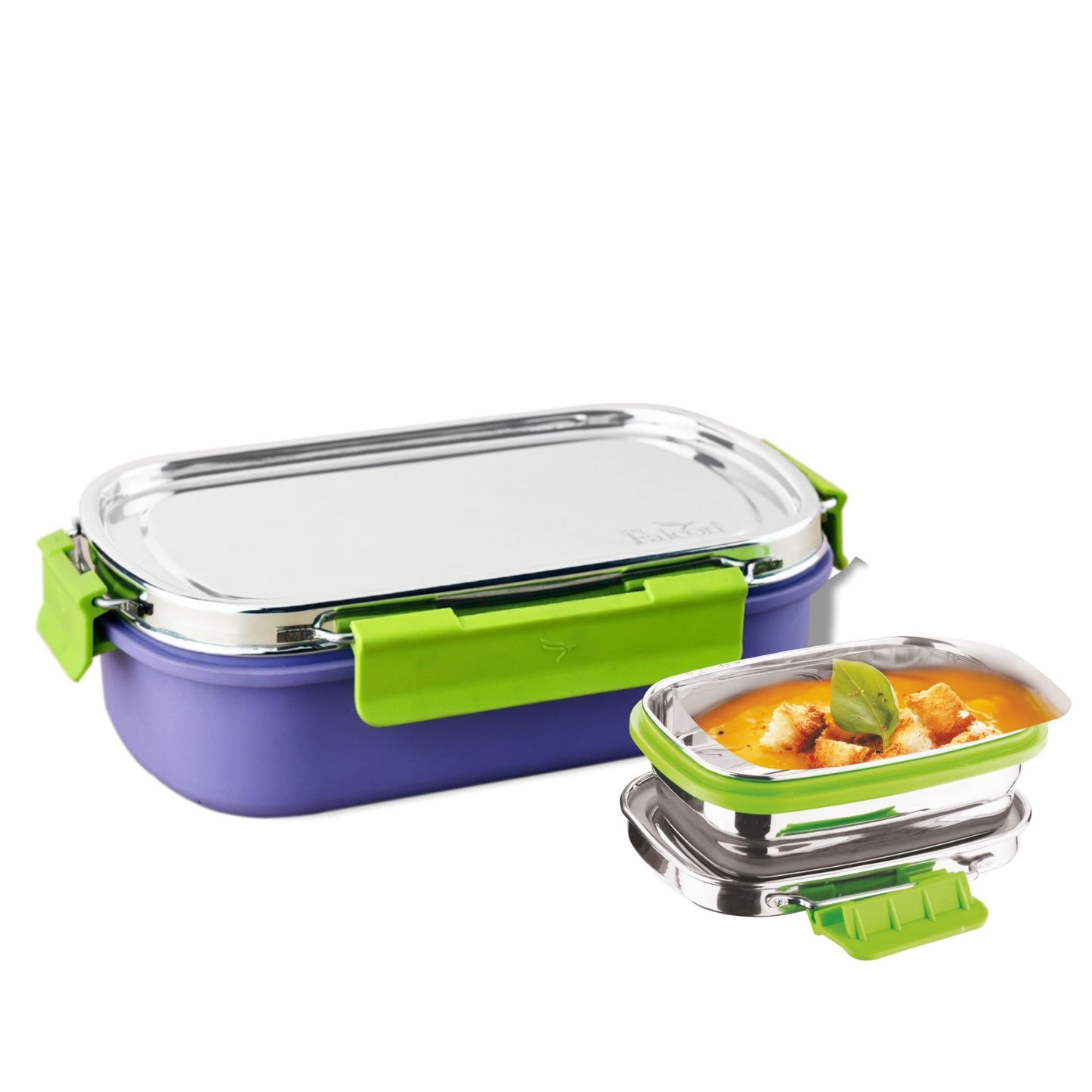 PddFalcon Stainless Steel Comet Mate Microwave-Safe Lunch Box 2in1 - 930ml