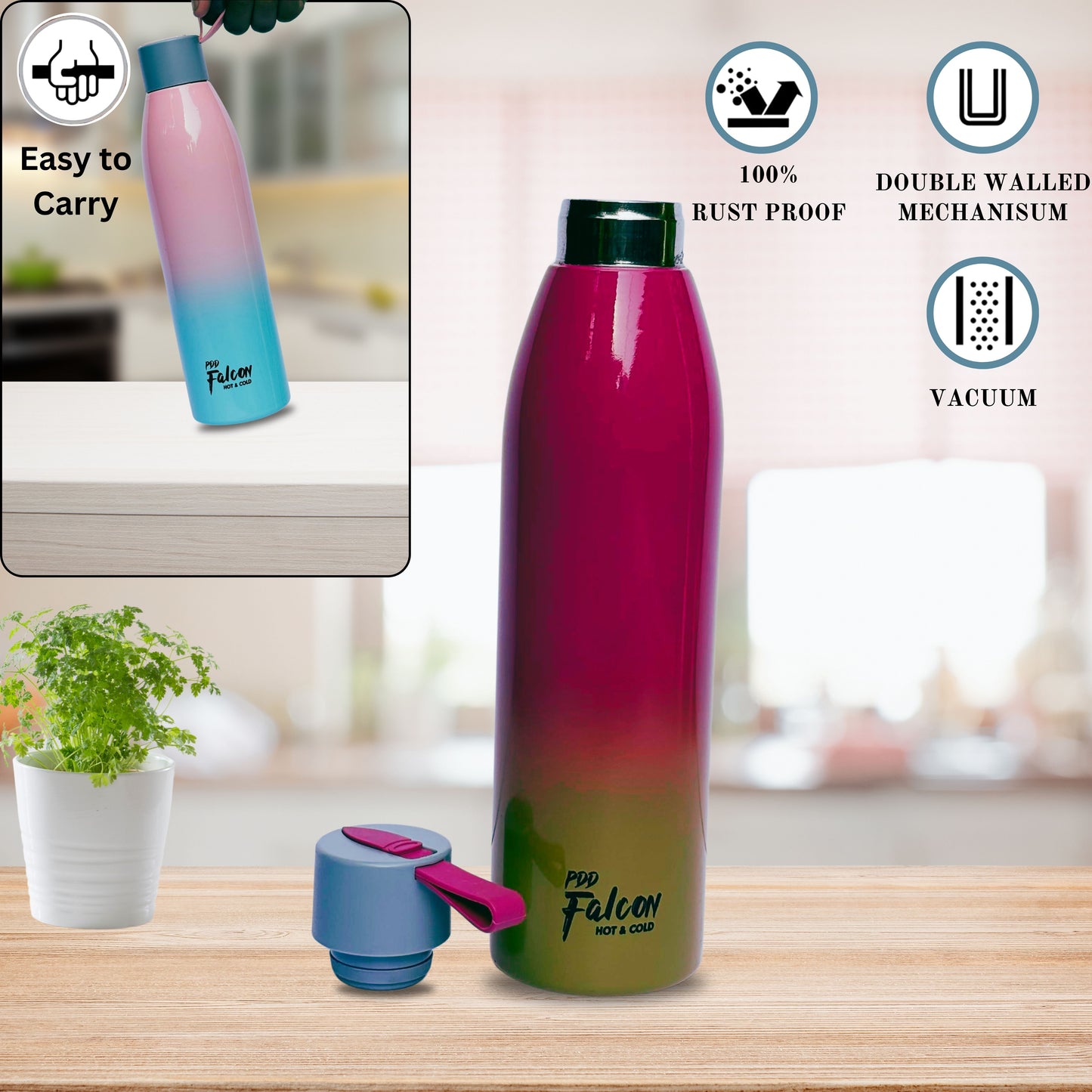 Stylo Insulated Water Bottle Dawn 750ml