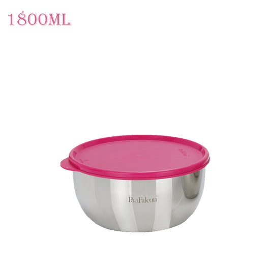 1800ml Stainless steel bowls to mix, store or serve, 100% leakproof & affordable