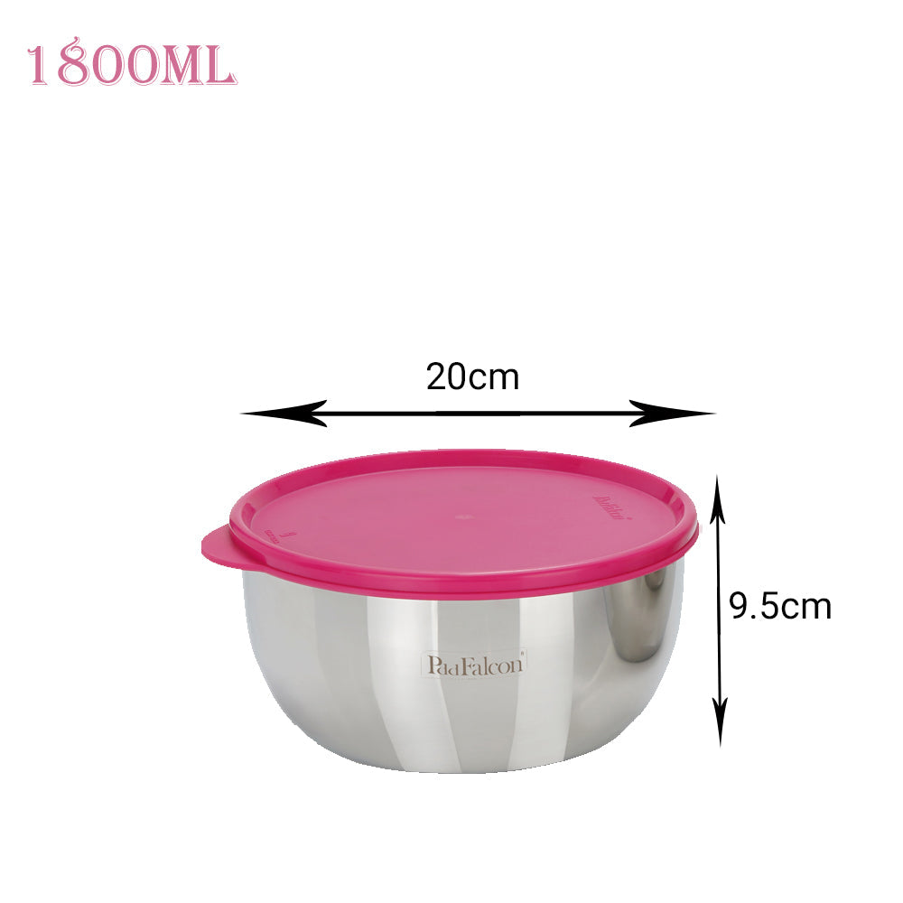 Stainless steel bowls to mix, store or serve, 100% leakproof & affordable