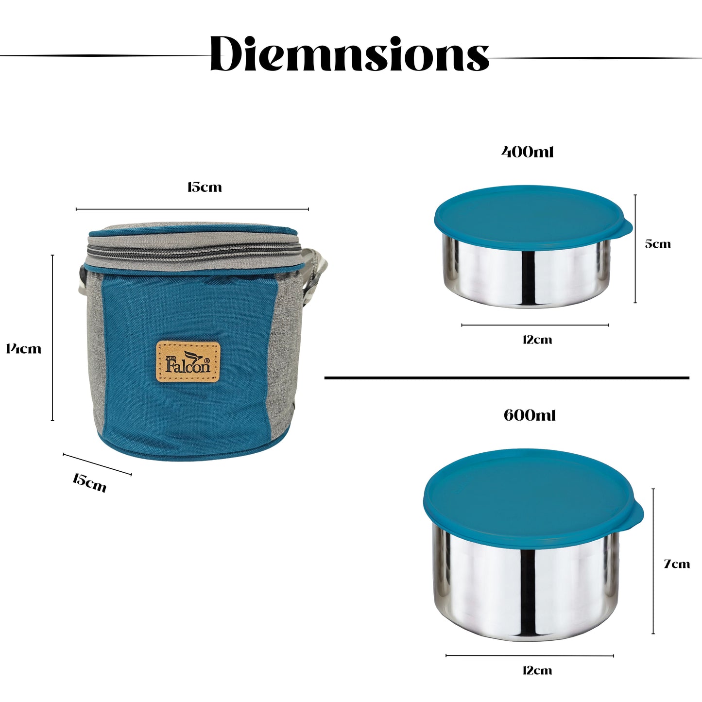 Dura Jumbo Lunch Box Set of 2- 1000ml