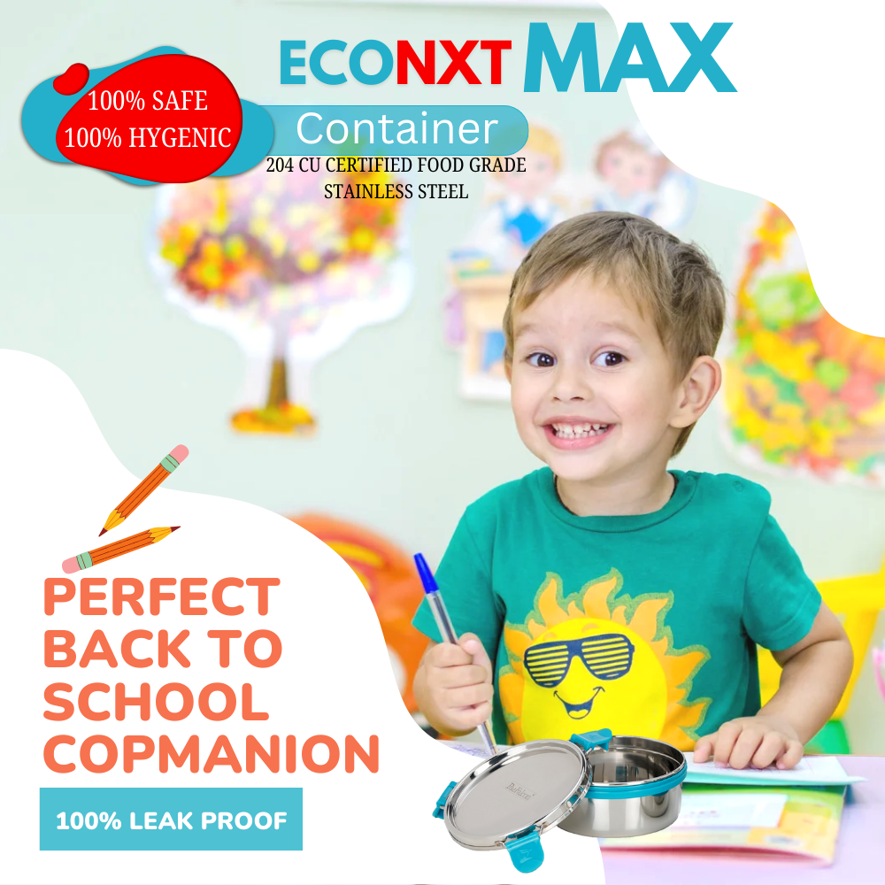 Econxt containers perfect for school kids 100% leakproof and safe