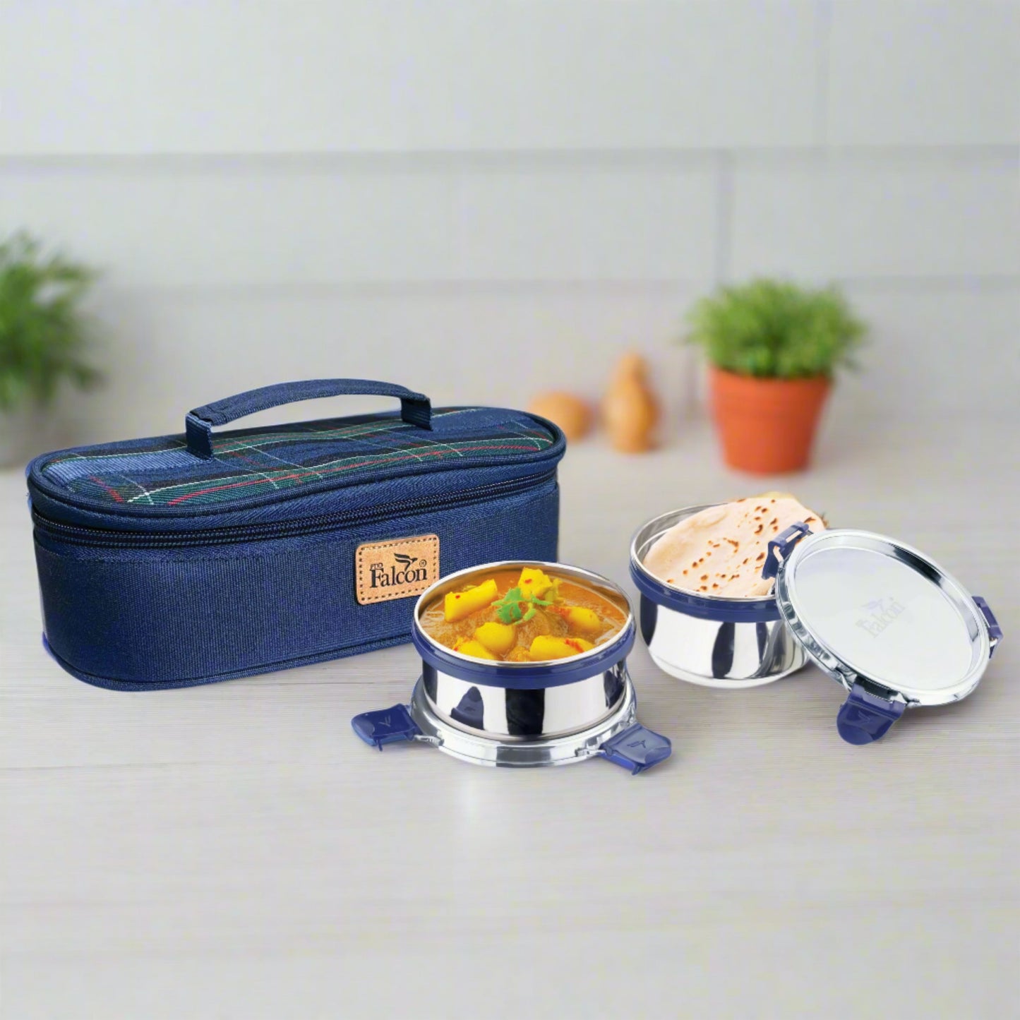 Treat Checks Lunch Box Set of 2- 600ml