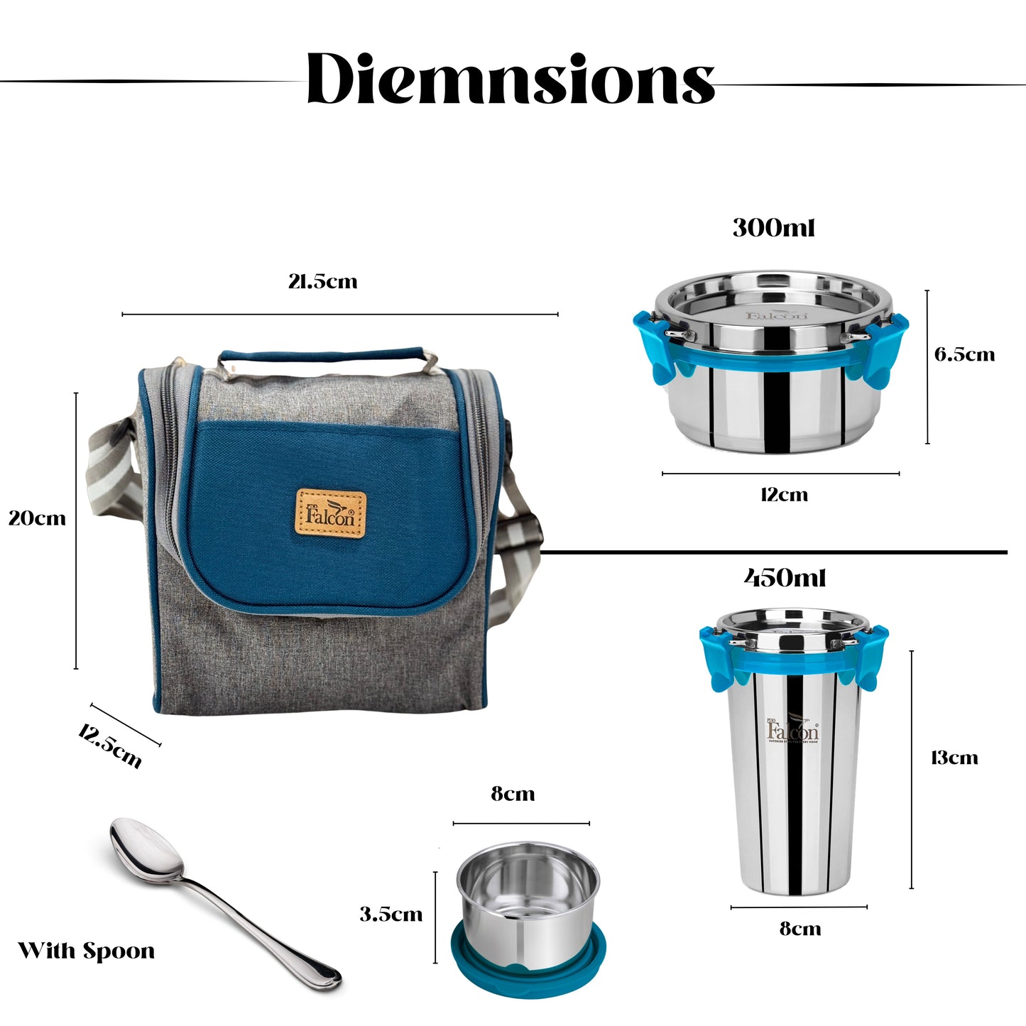 EcoNxt Executive Lunch Box Set of 5- 1430ml