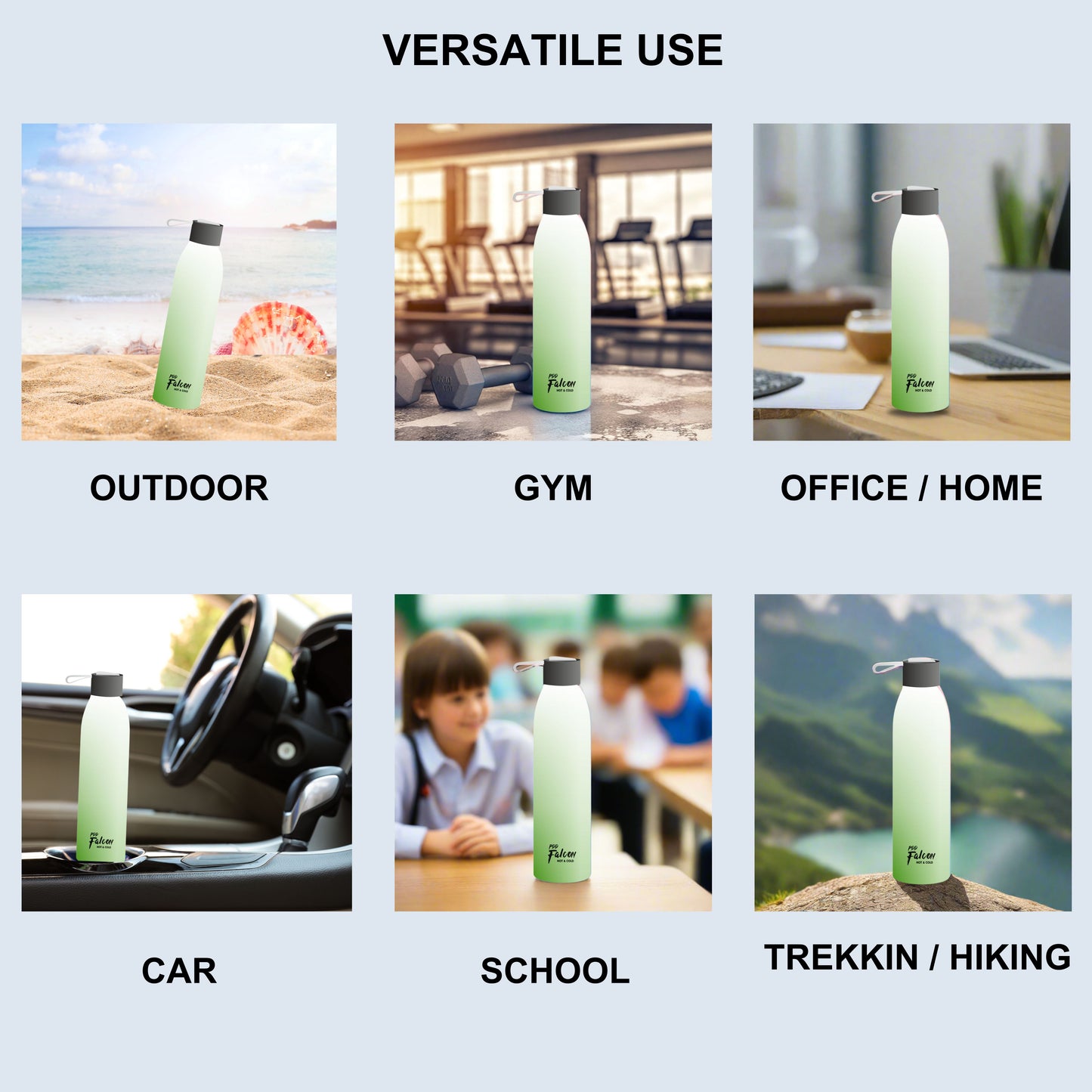 Stylo Insulated Water Bottle Mint 750ml