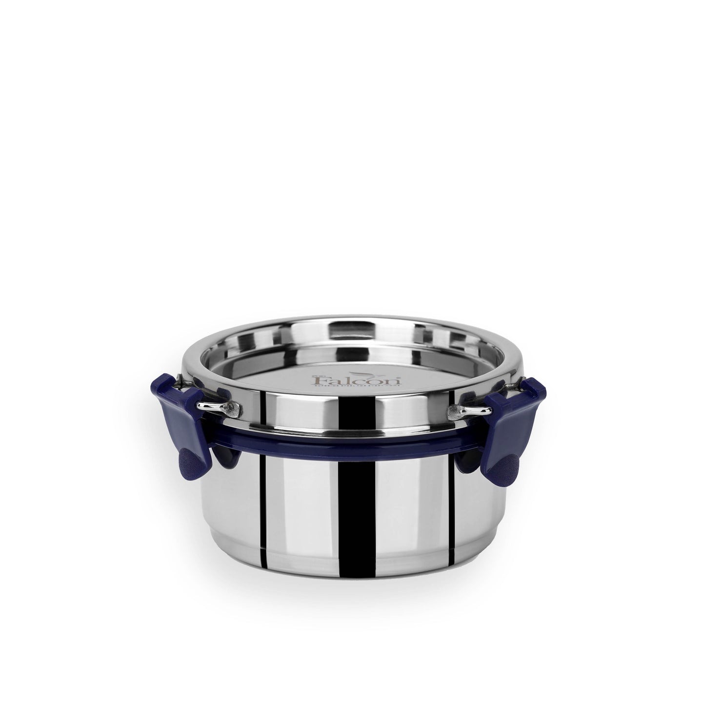 300ml PddFalcon Stainless Steel Eco Nxt Lunch Box Container - 100% leakproof, stackable, crack and rust free, easy lock with silicon ring