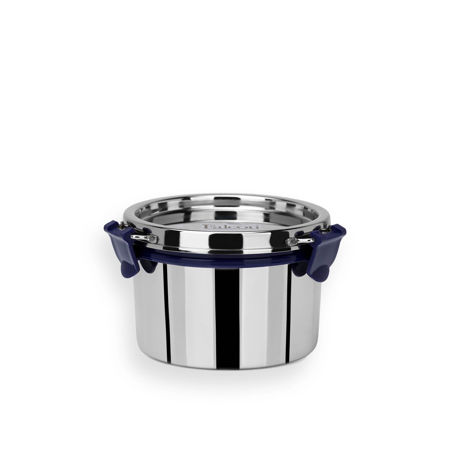500ml PddFalcon Stainless Steel Eco Nxt Lunch Box Container - 100% leakproof, stackable, crack and rust free, easy lock with silicon ring