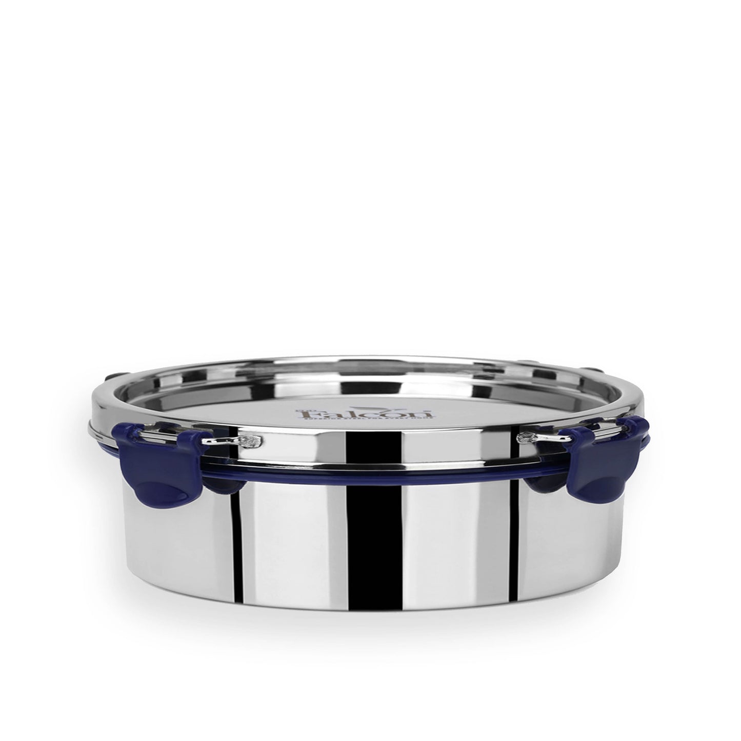 1800ml PddFalcon Stainless Steel Eco Nxt Lunch Box Container - 100% leakproof, stackable, crack and rust free, easy lock with silicon ring
