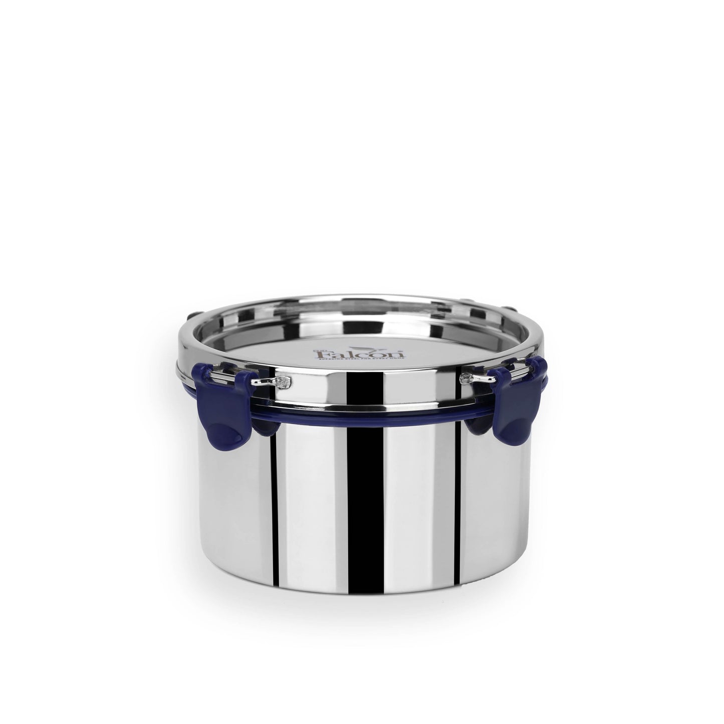 800ml PddFalcon Stainless Steel Eco Nxt Lunch Box Container - 100% leakproof, stackable, crack and rust free, easy lock with silicon ring