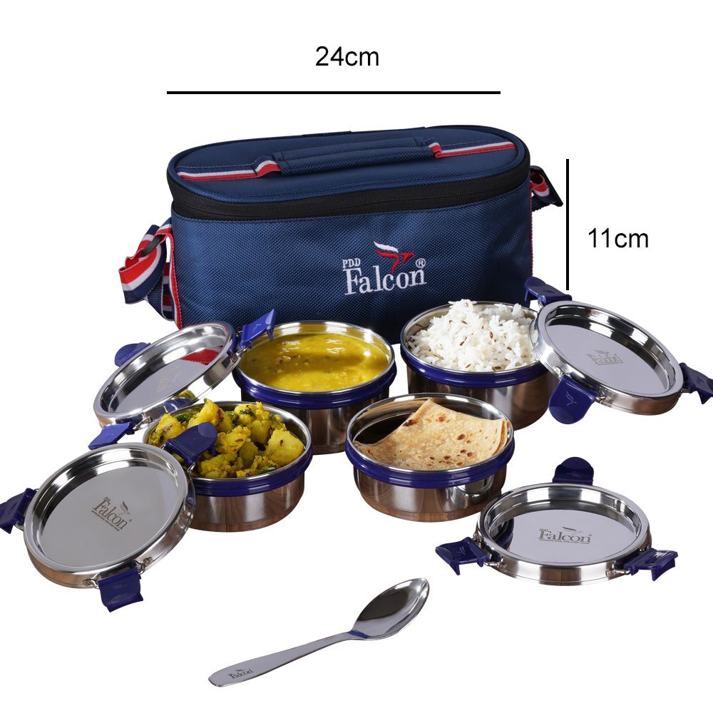 Econxt lunchbox set food grade stainless steel material, steel lids, stackable, easy lock, crack and rust free and BPA free.