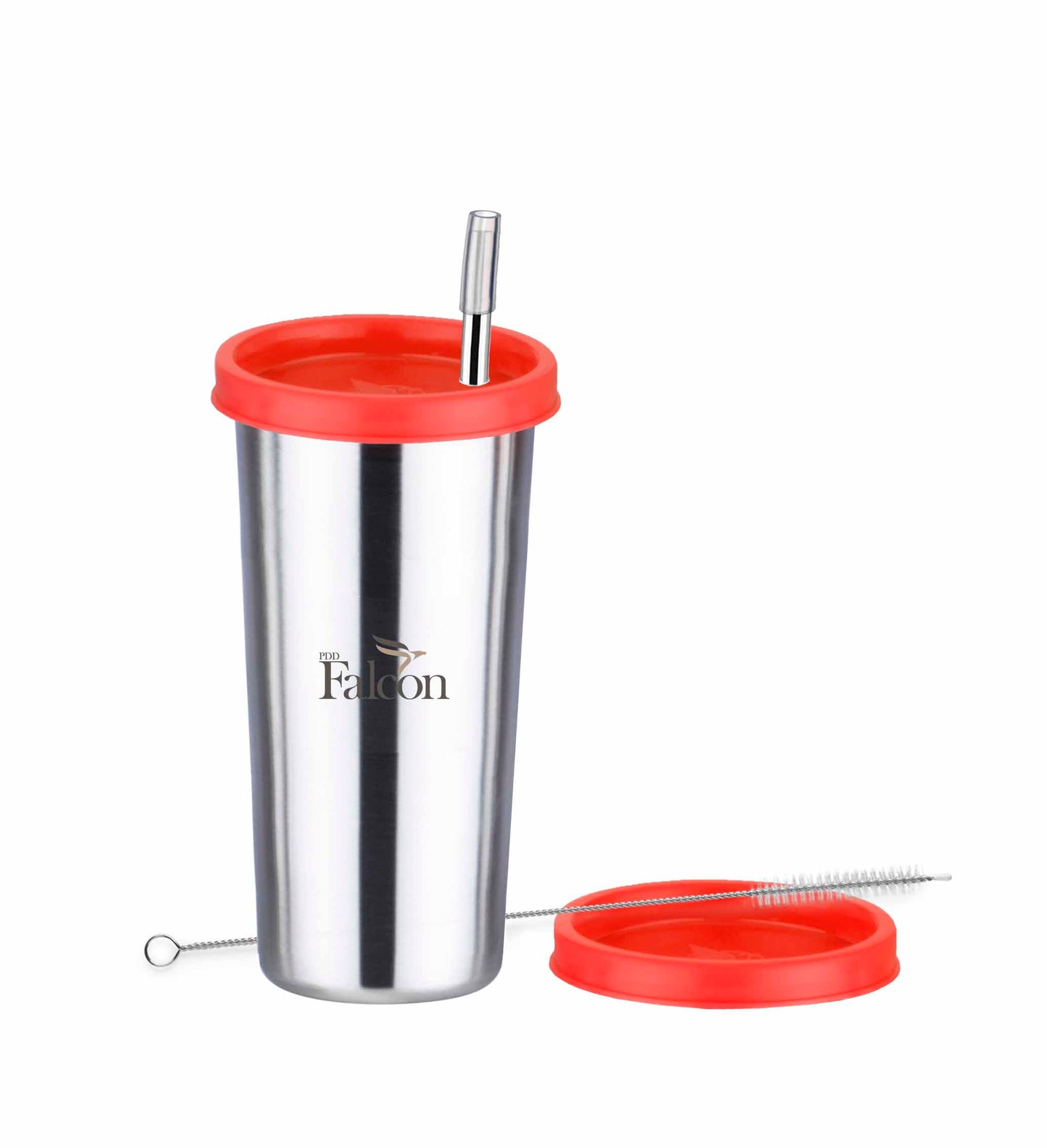 Pdd Falcon Steel Straw Glass 1pcs Red FP04030 - 520ml