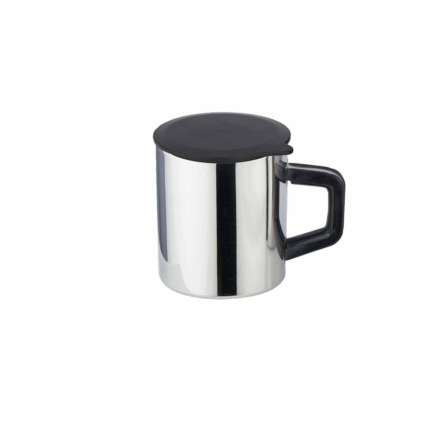 Pdd Falcon Steel Mug With Lid Silver - 180ml