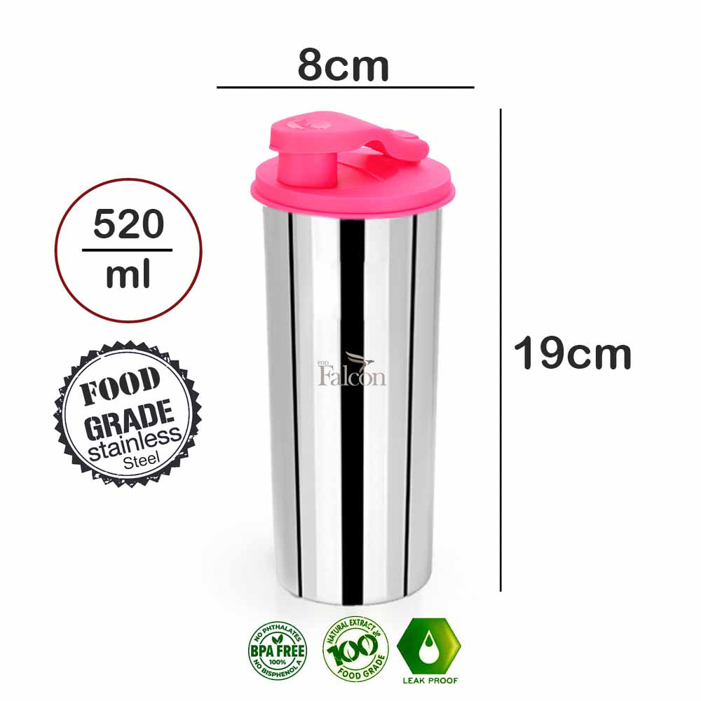 Pdd Falcon Steel Flip Flop Classic Tumbler 1pc Pink FP26005 - 520ml