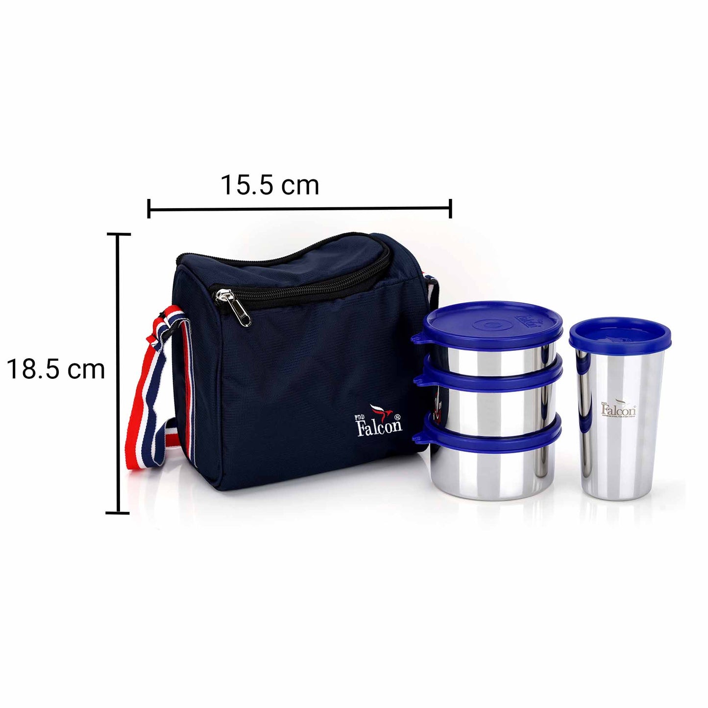 Pdd Falcon Steel Dura Lunch Box Quadro - 1400ml
