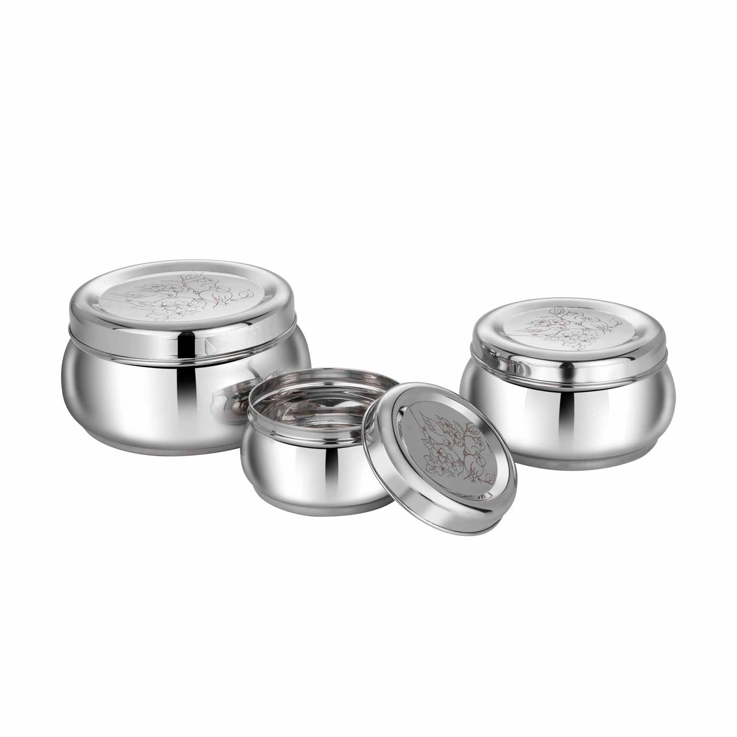 Pdd Falcon Steel Container 1pcs Silver FP10026 - 800ml