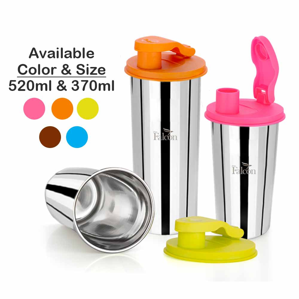 Pdd Falcon Steel Flip Flop Classic Tumbler 1pc Orange FP26001 - 520ml