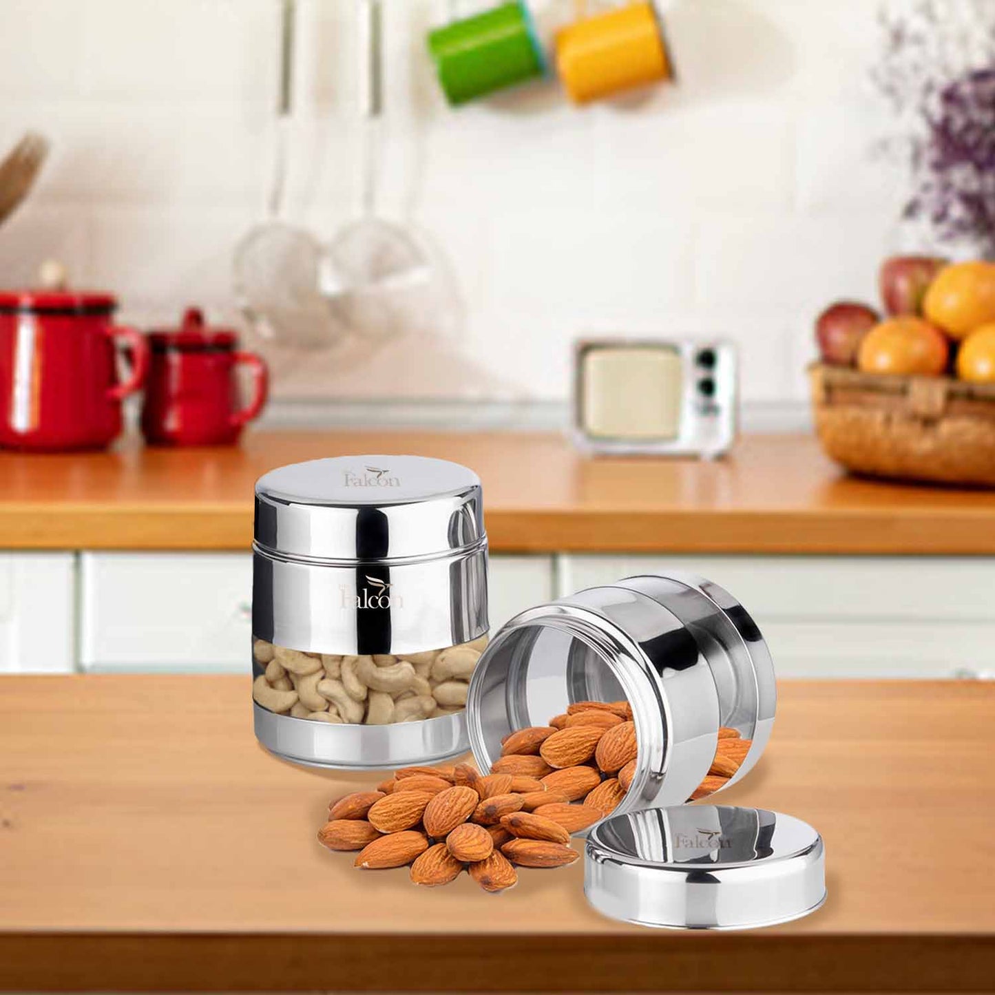 Pdd Falcon Steel Storage canister 1pcs Silver FP10012 - 400ml