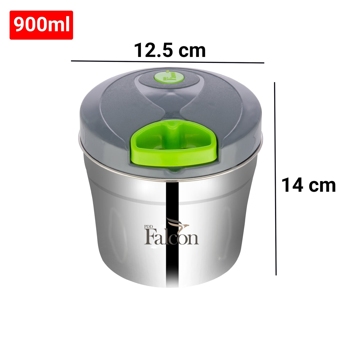 PddFalcon Stainless Steel Chopper 900ml Green