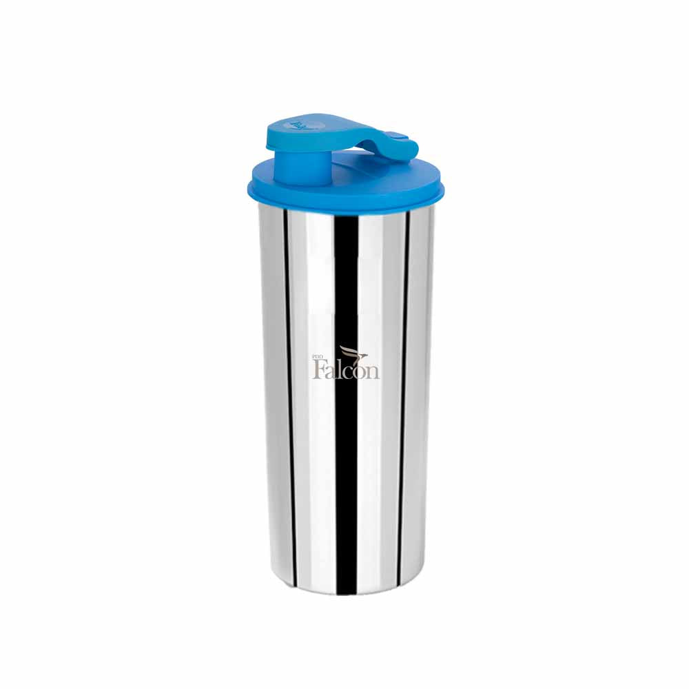 PddFalcon Stainless Steel Drinkware Classic Flip Flop Glass 520ml Blue