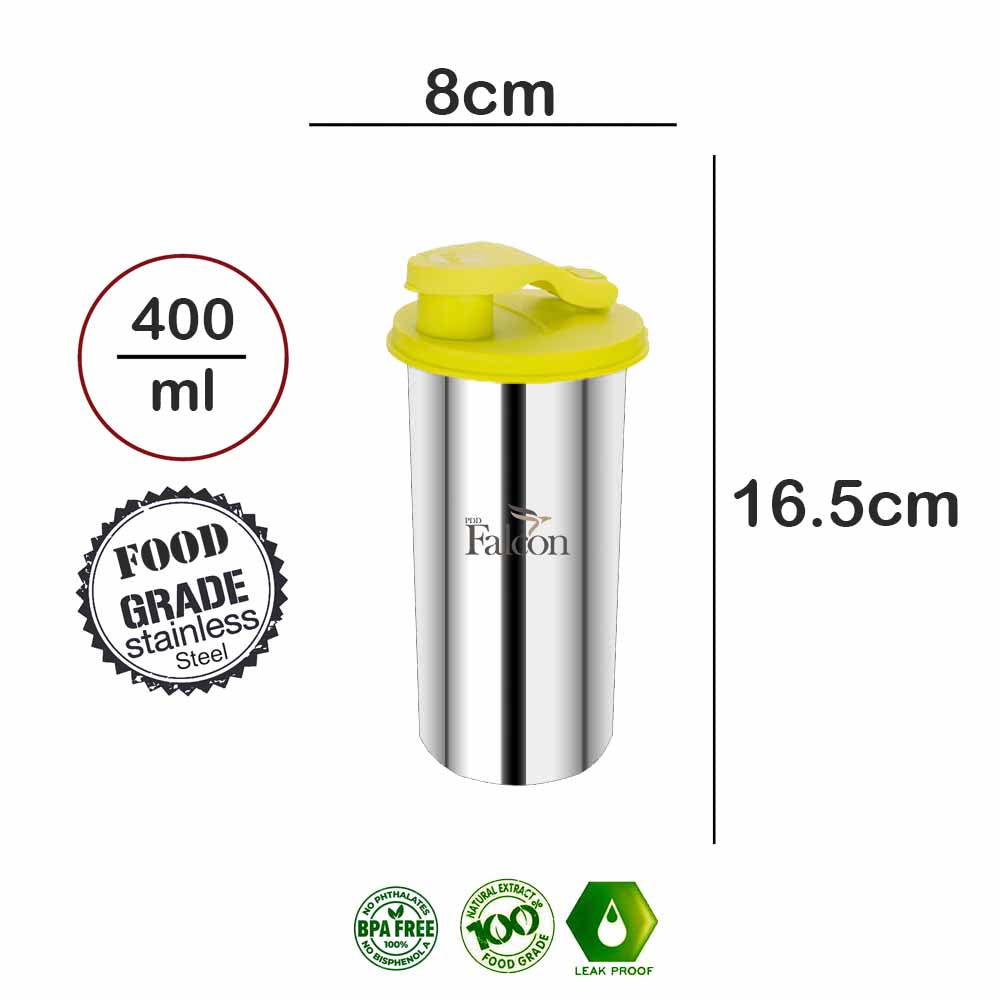PddFalcon Stainless Steel Drinkwear Classic Filp Flop 400ml Green