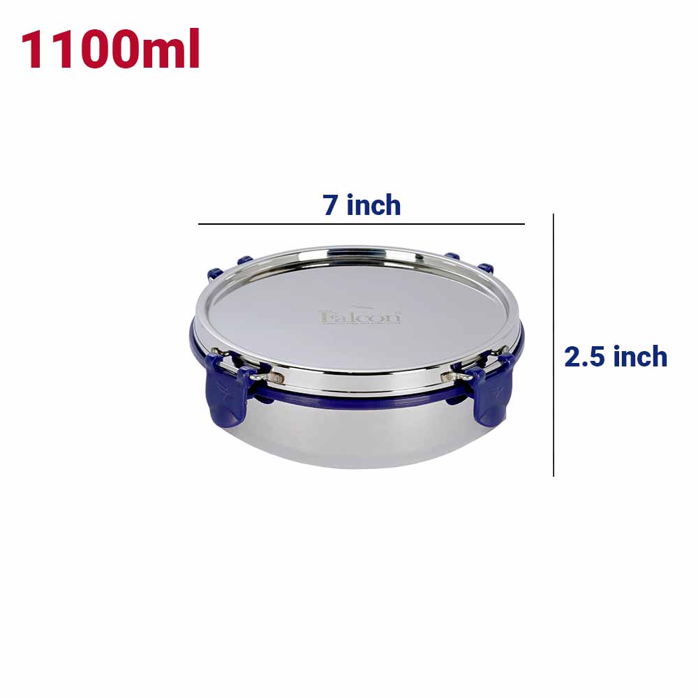 PddFalcon Stainless Steel EcoNxt Container 6.1 1100ml Blue