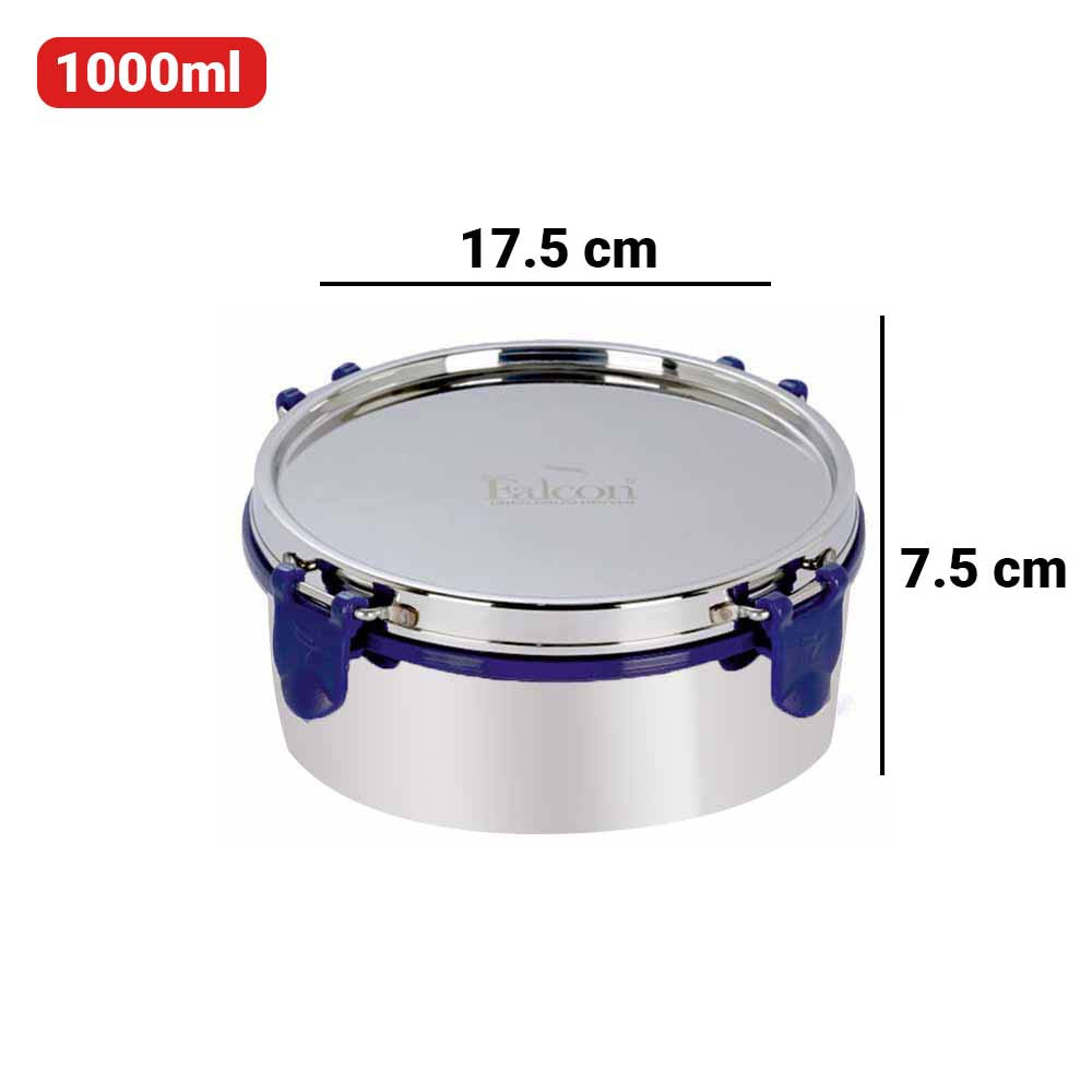 PddFalcon Stainless Steel Jumbo Container 6.2 1000ml Blue