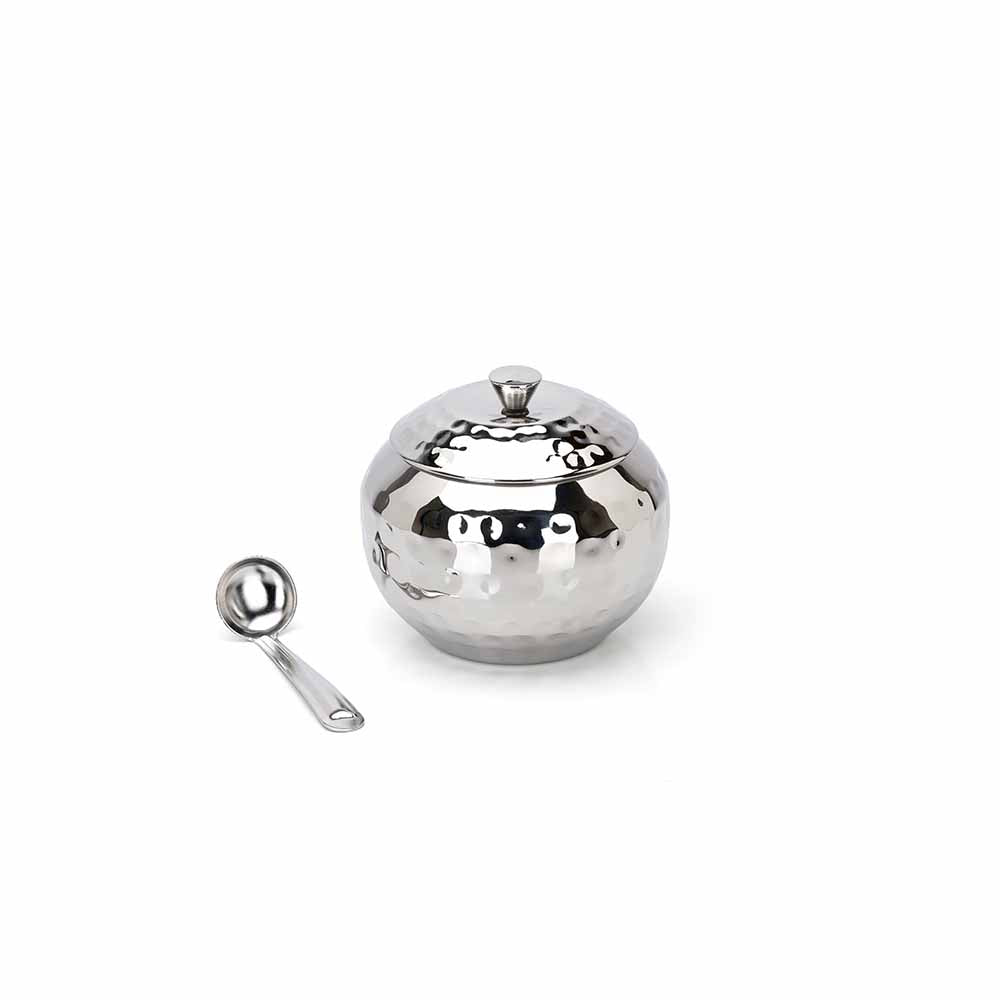 PddFalcon Stainless Steel Kitchen Storage Shree Ghee Pot With Spoon