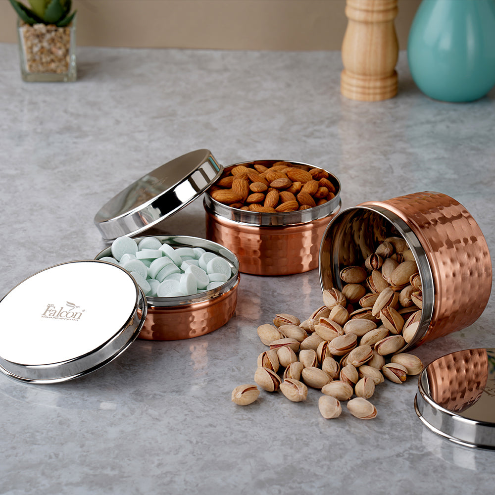PddFalcon_Stainless_Steel_Kitchen_Storage_Tattvan_Hammered_Container