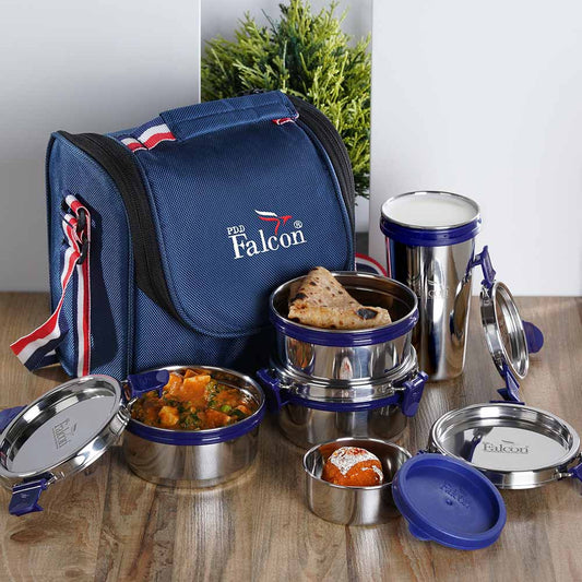 PddFalcon Stainless Steel Lunch Box EcoNxt Executive 1430ml Blue 2