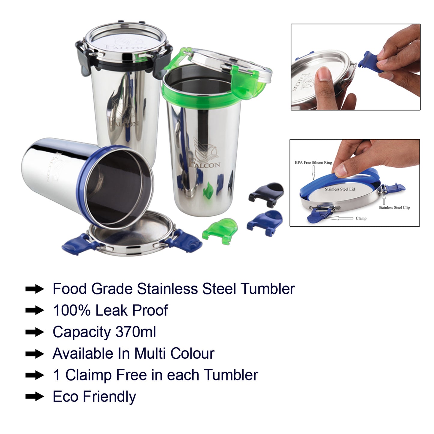 EcoNxt Tumbler Black 450ml