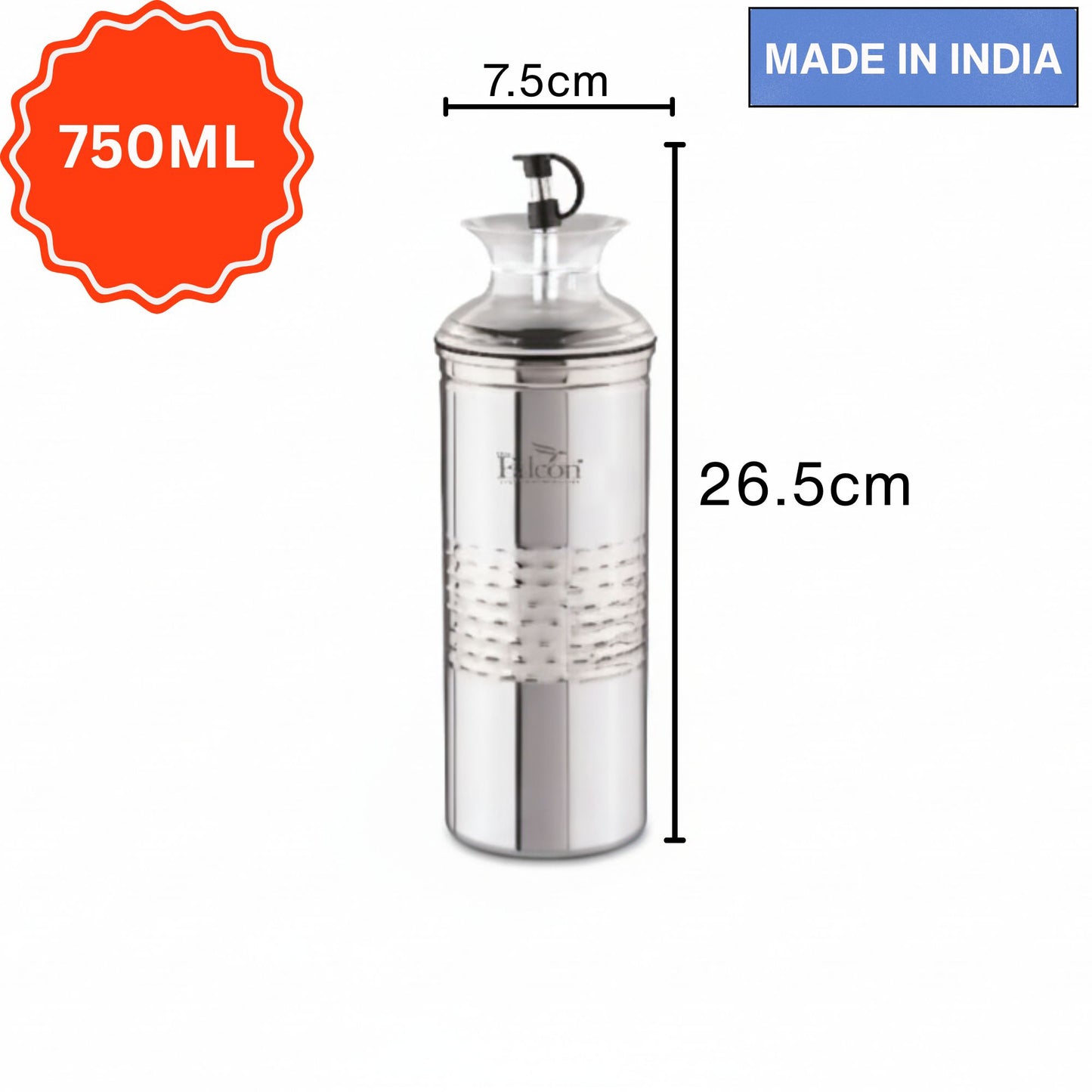 Omega Stainless Steel Oil Dispenser (750ml)