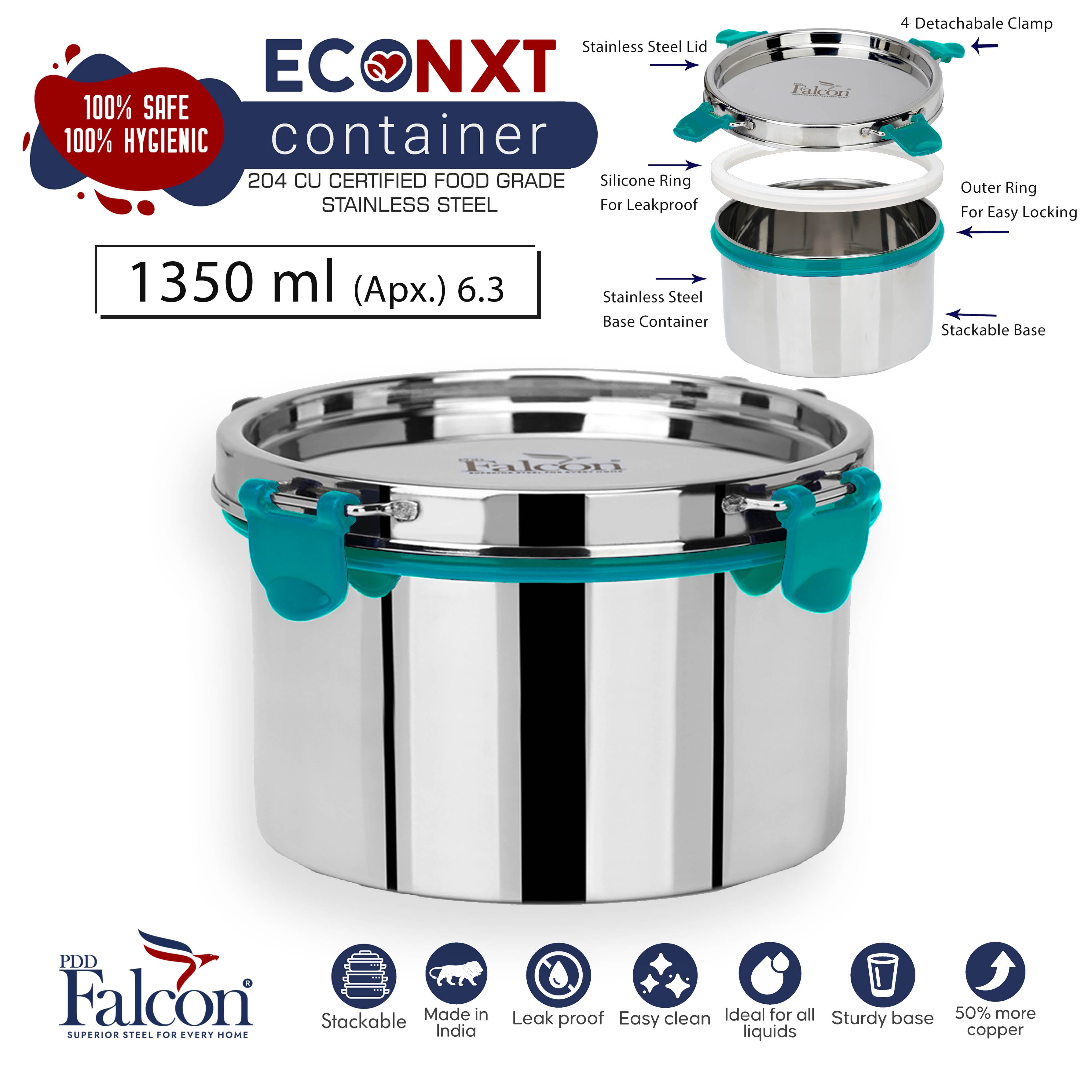 Econ Containers Stainless Steel Storage Leak Proof Container – Page 2 – PddFalcon