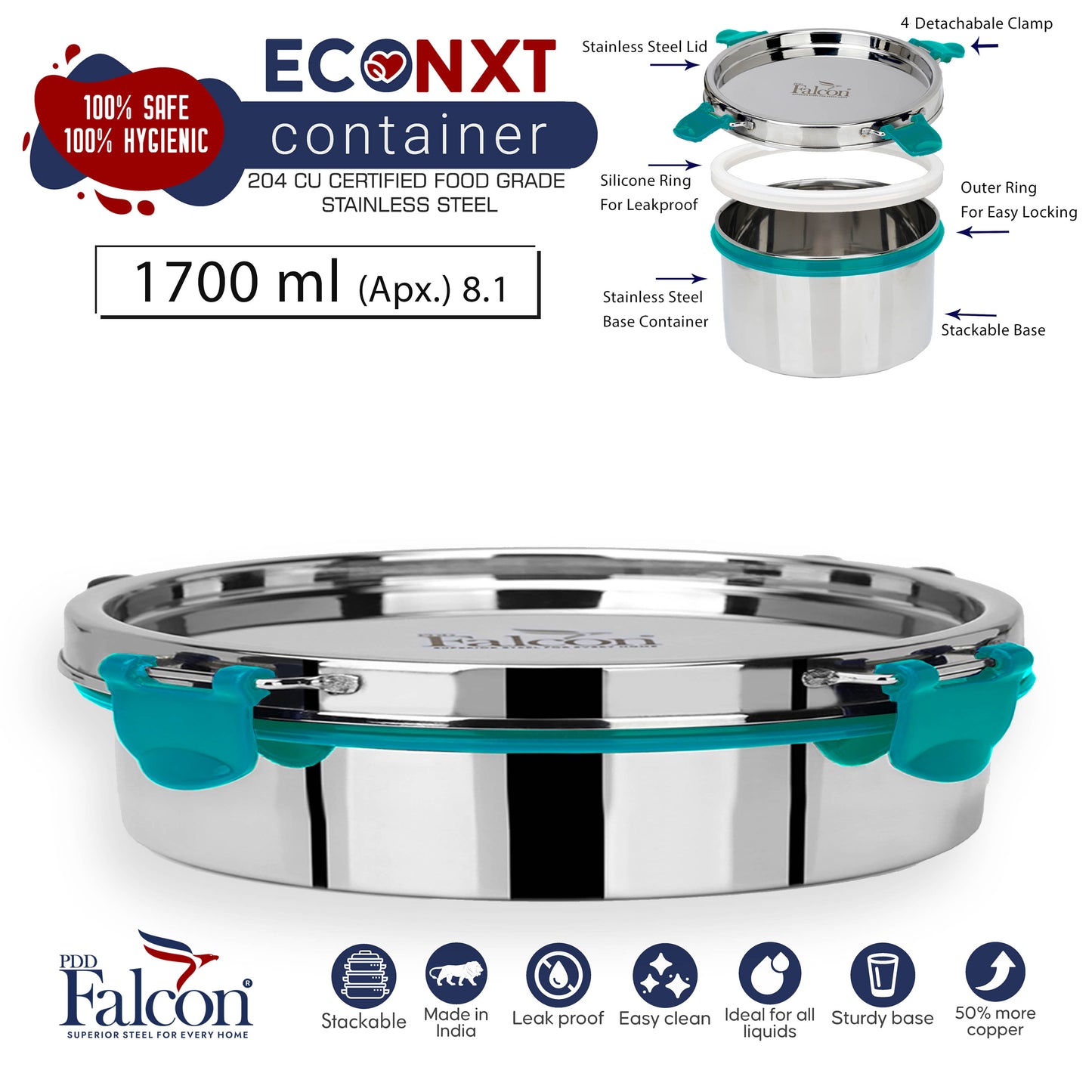 EcoNxt Jumbo 8.1 Container 1pc - 1700ml