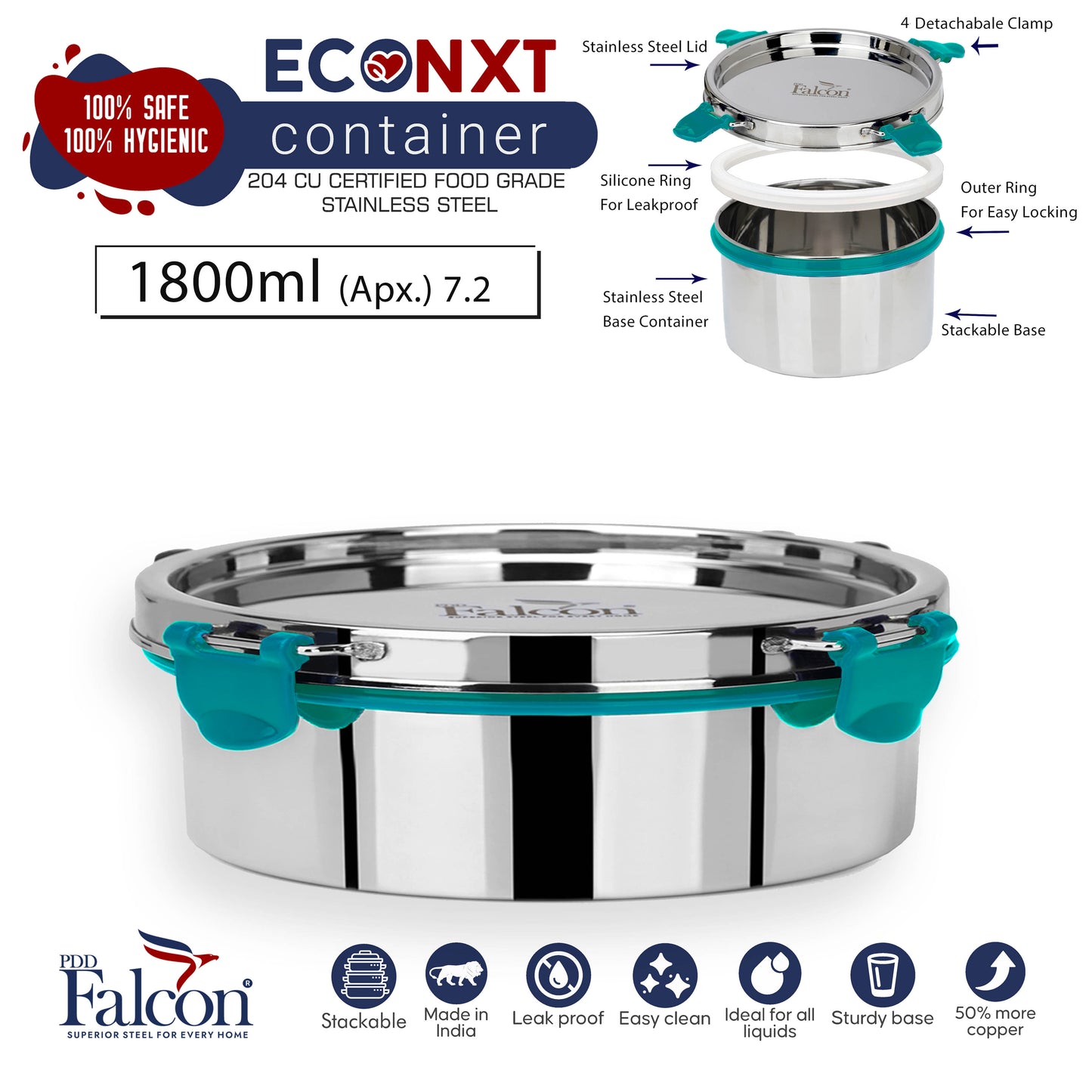EcoNxt Jumbo 7.2 Container 1pc - 1800ml