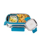 PddFalcon Stainless Steel Recta Lunch Mate 100% Leakproof Lunch Box Turkish Blue - 930ml