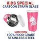 Pdd Falcon Steel Straw Glass 1pc Unicorn Pink CN5 - 450ml