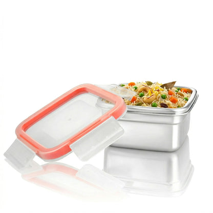 PDDFALCON Stainless Steel Lock N See, Microwave Safe Container