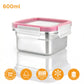 PDDFALCON Stainless Steel Lock N See, Microwave Safe Container