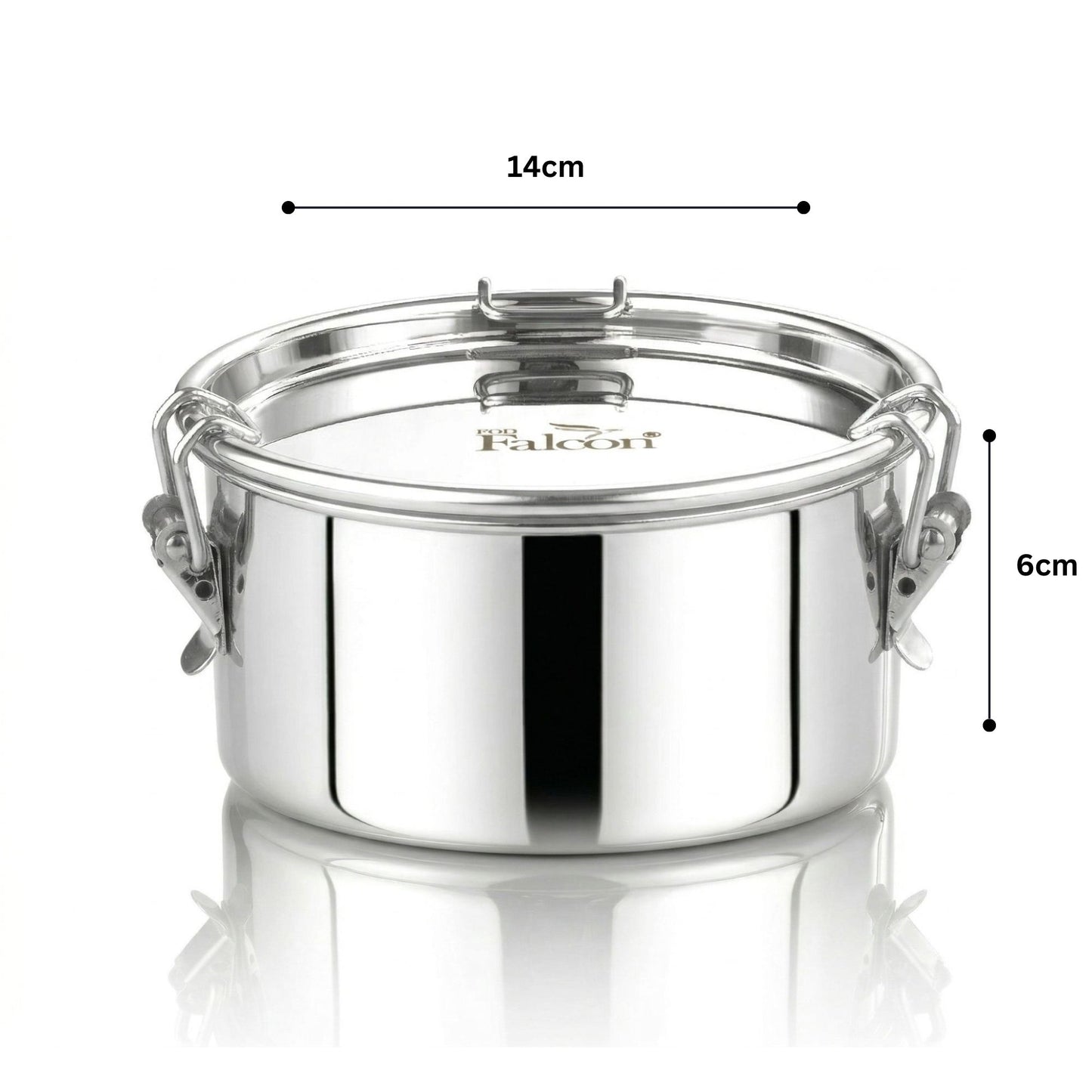 PDDFALCON Stainless Steel Uniclip Container ,100%Leakproof 600ml