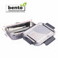 PDDFALCON Stainless Steel Bento Lunch Box Microwave Safe,100%Leakproof Container and Air Tight 1000ml Grey