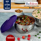 Stainless steel 1800ml bowl with fresh food to mix, store or serve, 100% leakproof & affordable 