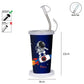 PddFalcon Steel Straw Glass 1pcs Astronaut Dark Blue FP24017 CN10 - 450ml